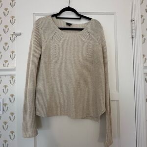 Beige Knit Women's Sweater